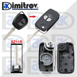 Кутийка ключ 2 бутона Suzuki SX4 Swift Liana Aerio Vitara Jimny